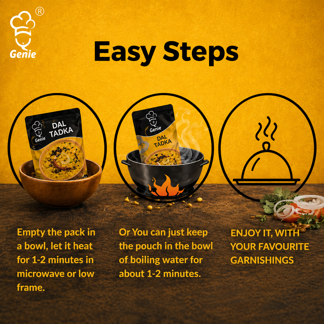 Punjabi Dal Tadka | Ready-to-Eat | 300gm | Genie Food