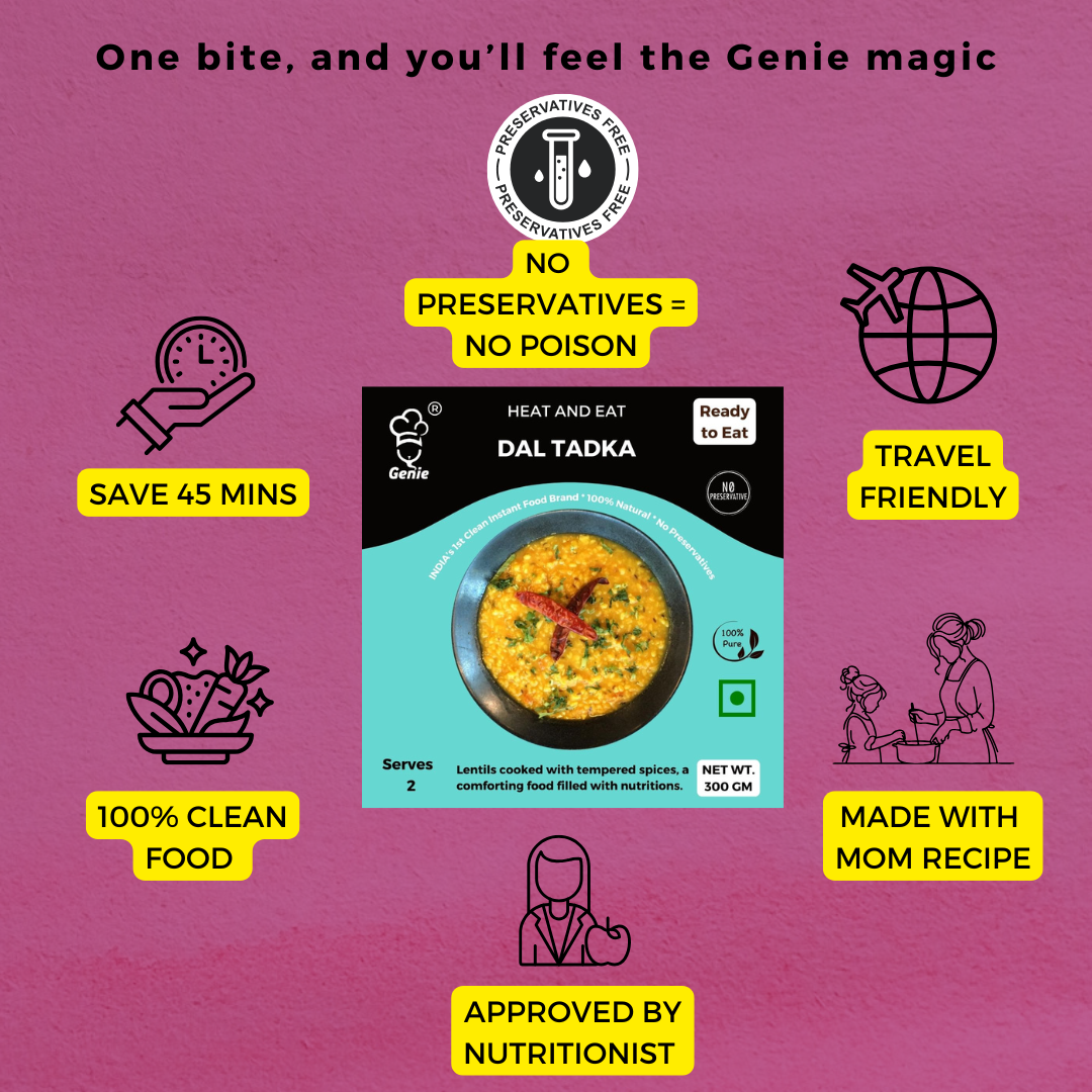Punjabi Dal Tadka | Ready-to-Eat | 300gm | Genie Food