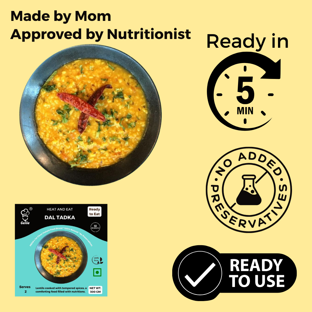 Punjabi Dal Tadka | Ready-to-Eat | 300gm | Genie Food