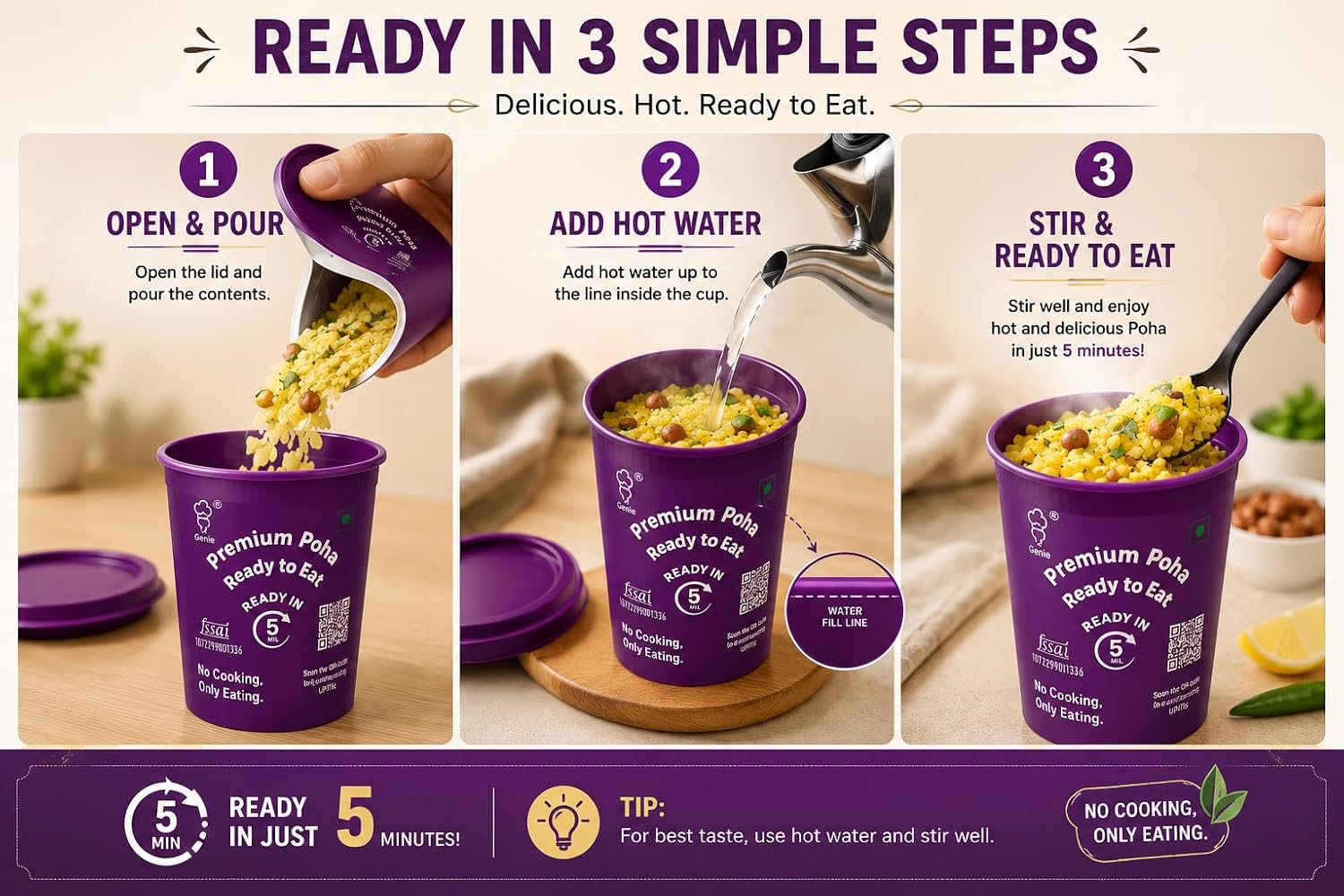 Genie Ready to Eat Poha (60gm)