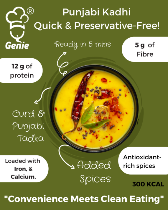 Punjabi Kadhi | Ready-to-Eat Instant | 300 GM | Genie Food | 5 Min Recipe | 100% Clean Brand