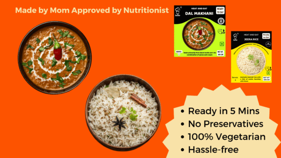 Dal Makhani & Jeera Rice | Ready-to-Eat Instant | 300 GM + 300 GM| Genie Food | 5 Min Recipe | 100% Clean Brand