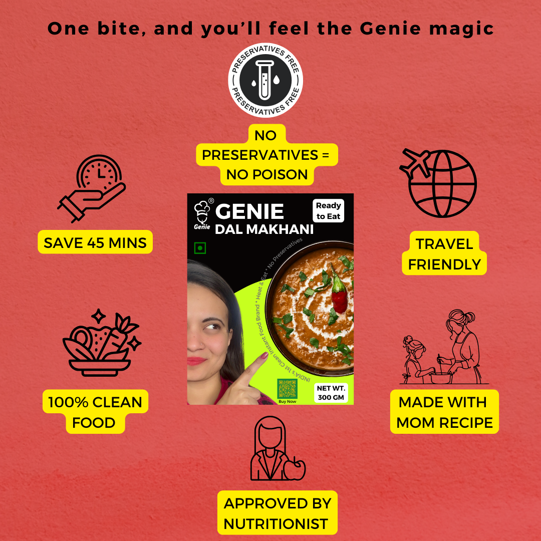 Dal Makhani | Ready-to-Eat Instant | 300gm | Genie Food