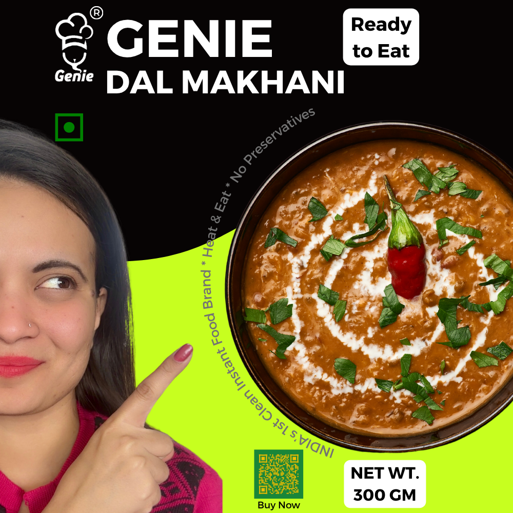 Genie's Dal Makhani(250g) & Jeera Rice(300g) | Ready-to-Eat