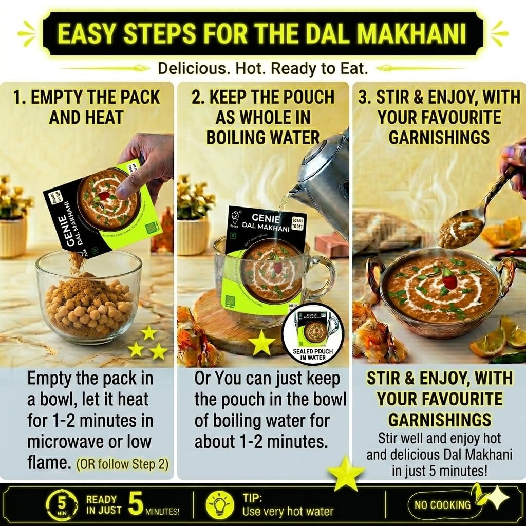 Dal Makhani | Ready-to-Eat Instant | 300gm | Genie Food