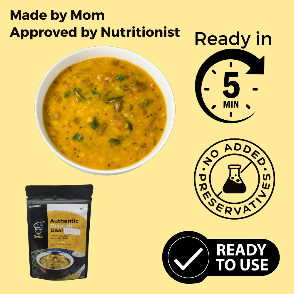 Gujarati Dal Premix | Ready-to-Eat | Makes - 200gm | Genie Food