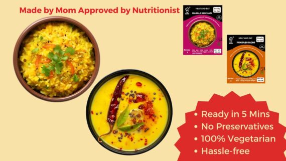 Masala Khichadi & Punjabi Kadhi | Ready-to-Eat Instant | 300 GM + 300 GM | Genie Food | 5 Min Recipe | 100% Clean Brand