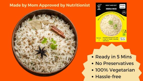 Jeera Rice | Ready-to-Eat Instant | 300 GM | Genie Food | 5 Min Recipe | 100% Clean Brand