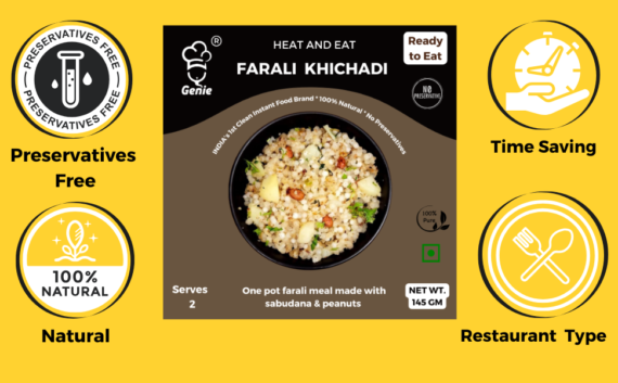 Farali Khichadi | Ready-to-Eat Instant | Makes-300 GM | Genie Food | 5 Min Recipe | 100% Clean Brand