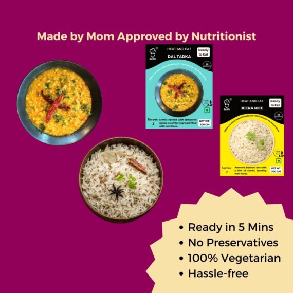Genie's Lunch Combo- Chole Chana (300g)+Rice (300g)+ Dal Tadka (300g)
