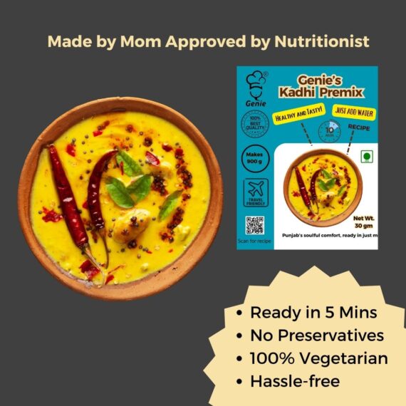 Genie's Punjabi Kadhi Premix | Ready-to-Eat | Makes 900gm