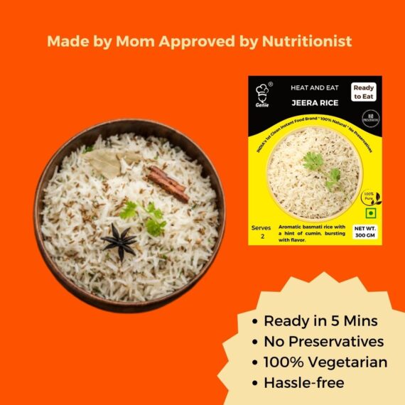 Jeera Rice | Ready-to-Eat | 300gm | Genie Food