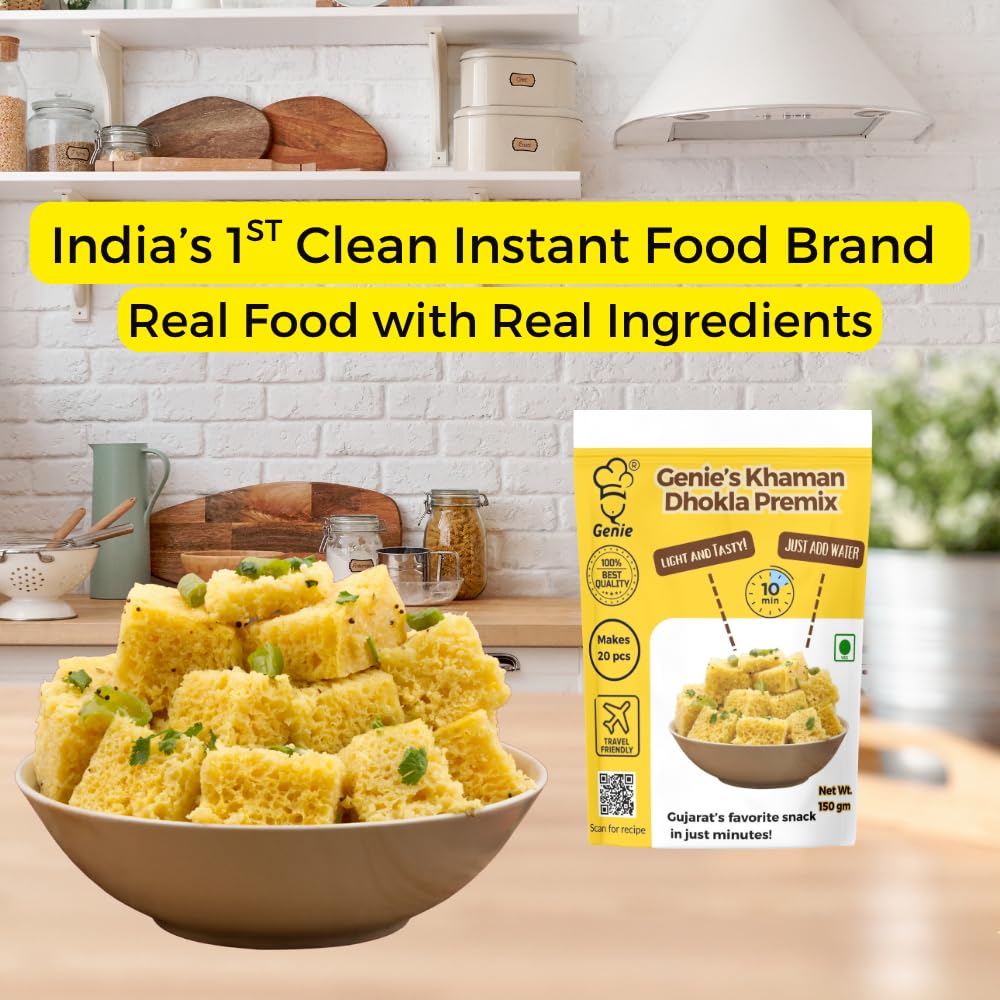 Genie's Khaman Dhokla Premix | Ready-to-Cook | Traditional Recipe