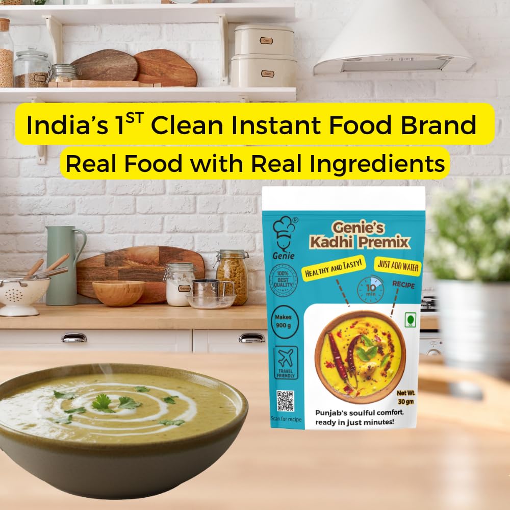 Genie's Punjabi Kadhi Premix | Ready-to-Eat | Makes 900gm