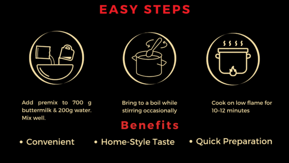 Punjabi Kadhi Premix | Ready-to-Eat Instant | Makes 900 GM | Genie Food | 5 Min Recipe | 100% Clean Brand