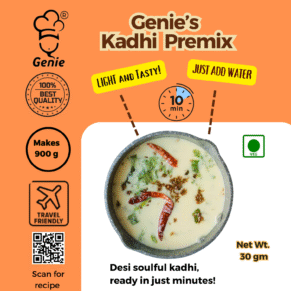 Gujrati Kadhi Premix | Ready-to-Eat Instant | Makes 900GM | Genie Food | 5 Min Recipe | 100% Clean Brand